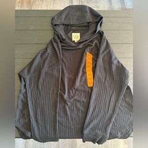 Chaser Womens Waffle Hoodie grey XXL NWT